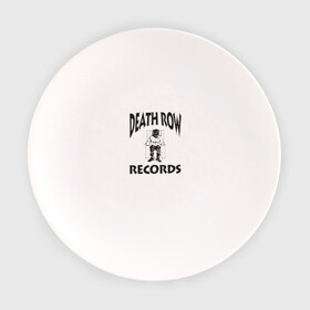 Тарелка с принтом Death Row Records , фарфор | диаметр - 210 мм
диаметр для нанесения принта - 120 мм | Тематика изображения на принте: death row | dr dre | hip hop | rap | snoop dogg