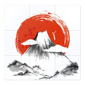 Магнитный плакат 3Х3 с принтом Гора Фудзи , Полимерный материал с магнитным слоем | 9 деталей размером 9*9 см | Тематика изображения на принте: азия | аниме | гора | гора фудзи | кимоно | китай | манга | сакура | суши | фудзияма | цунами | япония