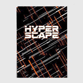 Постер с принтом Hyper Scape. , 100% бумага
 | бумага, плотность 150 мг. Матовая, но за счет высокого коэффициента гладкости имеет небольшой блеск и дает на свету блики, но в отличии от глянцевой бумаги не покрыта лаком | esport | games | hyper scape | twitch | игроки | игролюбители | игроманы | игры | киберспорт | королевская битва | корона | твич | хупер скайп | хупер скайпе