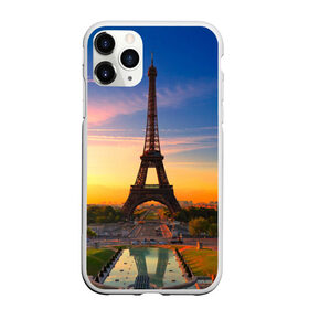 Чехол для iPhone 11 Pro матовый с принтом Эйфелева башня , Силикон |  | Тематика изображения на принте: paris | башня | париж | франция | эйфелева башня