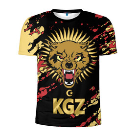 Мужская футболка 3D спортивная с принтом Киргизия , 100% полиэстер с улучшенными характеристиками | приталенный силуэт, круглая горловина, широкие плечи, сужается к линии бедра | crescent | evil | golden | islam | kyrgyz republic | kyrgyzstan | sun | wolf | волк | злой | золотой | ислам | киргизская республика | кыргызстан | полумесяц | солнце