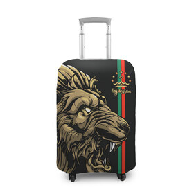 Чехол для чемодана 3D с принтом Таджикистан , 86% полиэфир, 14% спандекс | двустороннее нанесение принта, прорези для ручек и колес | crown | evil | golden | islam | lion | republic | stars | tajikistan | звезды | злой | золотой | ислам | корона | лев | республика | таджикистан