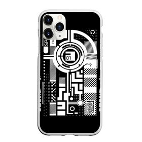 Чехол для iPhone 11 Pro Max матовый с принтом Будущее,01, , Силикон |  | абстракция | киберпанк | круги | механизм | надпись | символ | схема | узор
