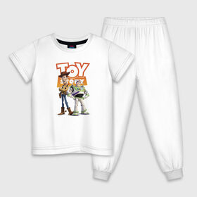 Детская пижама хлопок с принтом Toy Story , 100% хлопок |  брюки и футболка прямого кроя, без карманов, на брюках мягкая резинка на поясе и по низу штанин
 | buzz lightyear | disney | pixar | toy story | vdkimel | woody | базз лайтер | вуди | дисней | история игрушек | пиксар