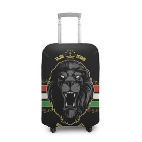Чехол для чемодана 3D с принтом Таджикистан , 86% полиэфир, 14% спандекс | двустороннее нанесение принта, прорези для ручек и колес | crown | golden | king | lion | republic | tajikistan | золотой | король | корона | лев | республика | таджикистан | царь