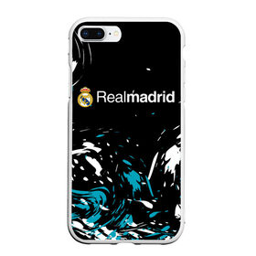 Чехол для iPhone 7Plus/8 Plus матовый с принтом REAL MADRID. , Силикон | Область печати: задняя сторона чехла, без боковых панелей | Тематика изображения на принте: fc | football | football club | real madrid | sport | реал мадрид | спорт | спортивные | униформа | фирменные цвета | фк | футбол | футбольный клуб