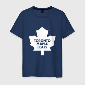 Мужская футболка хлопок с принтом Торонто Мейпл Лифс , 100% хлопок | прямой крой, круглый вырез горловины, длина до линии бедер, слегка спущенное плечо. | hockey | maple leafs | nhl | toronto | toronto maple leafs | usa | мейпл лифс | нхл | спорт | сша | торонто | торонто мейпл лифс | хоккей | шайба