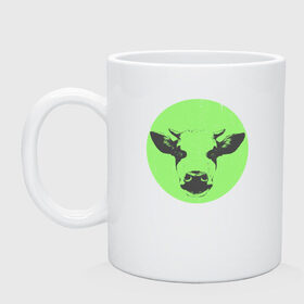 Кружка с принтом корова , керамика | объем — 330 мл, диаметр — 80 мм. Принт наносится на бока кружки, можно сделать два разных изображения | 2021 | бык | год быка | год коровы | новый год | символ года