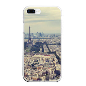 Чехол для iPhone 7Plus/8 Plus матовый с принтом Париж , Силикон | Область печати: задняя сторона чехла, без боковых панелей | Тематика изображения на принте: город | париж | улицы города | франция | эйфелевая башня