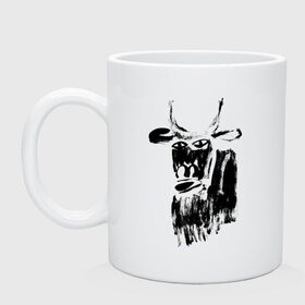 Кружка с принтом бык нарисованный , керамика | объем — 330 мл, диаметр — 80 мм. Принт наносится на бока кружки, можно сделать два разных изображения | 2021 | бык | год быка | год коровы | новый год | символ года