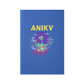 Обложка для паспорта матовая кожа с принтом ANIKV , натуральная матовая кожа | размер 19,3 х 13,7 см; прозрачные пластиковые крепления | anika | anikv | аника | анна пурцен | было или нет | песни