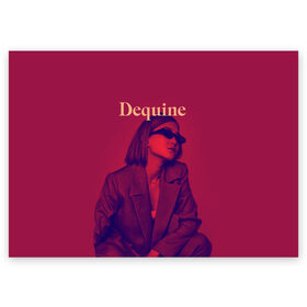 Поздравительная открытка с принтом Dequine , 100% бумага | плотность бумаги 280 г/м2, матовая, на обратной стороне линовка и место для марки
 | dequine | vishnya | вишня | данеля садыкова | деквин | декуин | дэквин