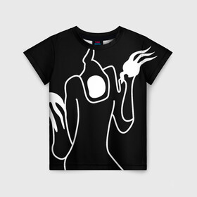 Детская футболка 3D с принтом Haunted Family , 100% гипоаллергенный полиэфир | прямой крой, круглый вырез горловины, длина до линии бедер, чуть спущенное плечо, ткань немного тянется | Тематика изображения на принте: haunted family | kizaru | rap | кизару | рэп | хип хоп