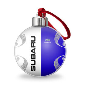 Ёлочный шар с принтом SUBARU/Субару , Пластик | Диаметр: 77 мм | Тематика изображения на принте: subarist | subaru | след шин | субарист | субару | шины
