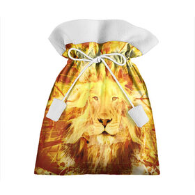 Подарочный 3D мешок с принтом Лев , 100% полиэстер | Размер: 29*39 см | cat | kitten | kitty | lion | pet | tiger | арт | взгляд | животные | кот | котёнок | коты | котятки | котятушки | кошечки | кошка | кошки | лев | мордочка | тигр
