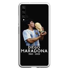 Чехол для Honor 20 с принтом Diego Maradona , Силикон | Область печати: задняя сторона чехла, без боковых панелей | Тематика изображения на принте: 10 | 1960 | 2020 | argentina | barcelona | diego | football | legend | leo | lionel | maradona | messi | retro | rip | soccer | аргентина | барселона | бога | диего | легенда | лионель | марадона | месси | мяч | ретро | рука | форма | футбол