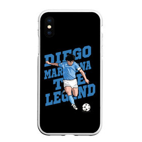 Чехол для iPhone XS Max матовый с принтом Diego Maradona , Силикон | Область печати: задняя сторона чехла, без боковых панелей | Тематика изображения на принте: 10 | 1960 | 2020 | argentina | barcelona | diego | football | legend | leo | lionel | maradona | messi | retro | rip | soccer | аргентина | барселона | бога | диего | легенда | лионель | марадона | месси | мяч | ретро | рука | форма | футбол