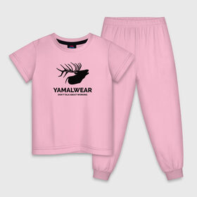 Детская пижама хлопок с принтом Yamalwear , 100% хлопок |  брюки и футболка прямого кроя, без карманов, на брюках мягкая резинка на поясе и по низу штанин
 | salekhard | yamal | yanao | арт | минимализм | рисунок | салехард | север | ямал | янао