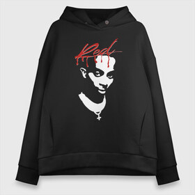 Женское худи Oversize хлопок с принтом Playboi Carti Whole Lotta Red , френч-терри — 70% хлопок, 30% полиэстер. Мягкий теплый начес внутри —100% хлопок | боковые карманы, эластичные манжеты и нижняя кромка, капюшон на магнитной кнопке | carti | caty | lotta | merch | playboi | playboy | red | trap | whole | wlr | альбом | карти | мерч | новый | плейбой