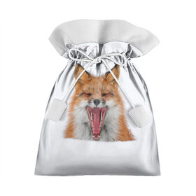 Подарочный 3D мешок с принтом Снежная лиса , 100% полиэстер | Размер: 29*39 см | fox | foxy | животное | звери | лиса | лисенок | лисичка | милая | рыжая | фокс