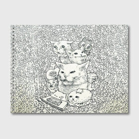 Альбом для рисования с принтом Коты мемы кошки , 100% бумага
 | матовая бумага, плотность 200 мг. | Тематика изображения на принте: киса | киска | коты | кошечки | кошка | кошки | мем | мем кот и девушки | мем с котом | мем с кошкой | мемы