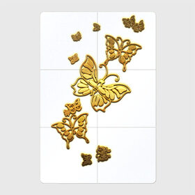 Магнитный плакат 2Х3 с принтом Золотистые бабочки , Полимерный материал с магнитным слоем | 6 деталей размером 9*9 см | 8 марта | butterfly | fashion | flowers | fly | girl | gold | golden | wings | бабочки | весна | девочкам | девушкам | золотые | золотые бабочки | крылья | летающие | летние | лето | металлические | насекомые | подарок | природа