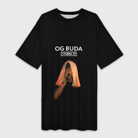 Платье-футболка 3D с принтом OG Buda ,  |  | Тематика изображения на принте: melon music | og buda | опг сити | русский рэп | рэп | тюмень | хип хоп