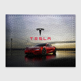 Обложка для студенческого билета с принтом Tesla Roadster , натуральная кожа | Размер: 11*8 см; Печать на всей внешней стороне | Тематика изображения на принте: america | auto | car | electric | elon | motors | musk | roadster | tesla | usa | vehicle | авто | америка | илон | маск | модель | сша | тесла | электромобиль