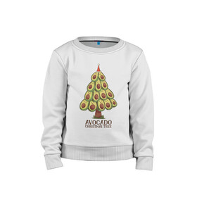 Детский свитшот хлопок с принтом Avocado Christmas Tree , 100% хлопок | круглый вырез горловины, эластичные манжеты, пояс и воротник | claus | cute | nature | new year | santa | tree | авокадо | адвокадо | дед мороз | дед отмороз | ёлка | ель | из авокадо | колпак | косточка | милота | милые авокадо | новый год | прикол | природа | рождественское дерево