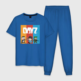 Мужская пижама хлопок с принтом DayZ | ДэйЗи , 100% хлопок | брюки и футболка прямого кроя, без карманов, на брюках мягкая резинка на поясе и по низу штанин
 | day z | dayz | zombie | дэй зи | дэй зэд | дэйзи | зомби