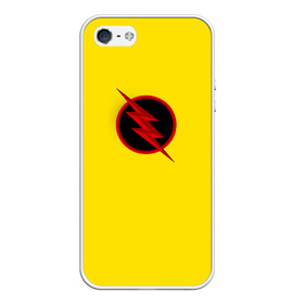 Чехол для iPhone 5/5S матовый с принтом Reverse Flash , Силикон | Область печати: задняя сторона чехла, без боковых панелей | dc | dc comics | flash | justice league | reverse flash