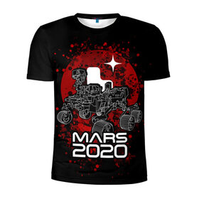 Мужская футболка 3D спортивная с принтом МАРС 2020, Perseverance , 100% полиэстер с улучшенными характеристиками | приталенный силуэт, круглая горловина, широкие плечи, сужается к линии бедра | mars 2020 | nasa | perseverance | космос | марс | марс 2020 | марсоход | персеверенс