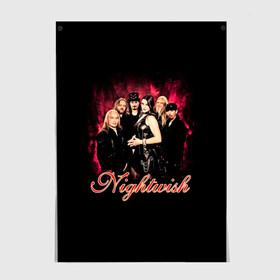 Постер с принтом Nightwish , 100% бумага
 | бумага, плотность 150 мг. Матовая, но за счет высокого коэффициента гладкости имеет небольшой блеск и дает на свету блики, но в отличии от глянцевой бумаги не покрыта лаком | gothic | metall | nightwish | rock | tarja turunen | готические | логотипы рок групп | метал | музыка | найтвиш | рок группы | рокерские | симфоник метал | тарья турунен