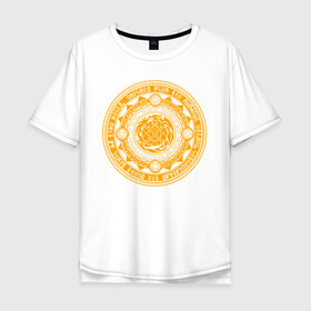 Мужская футболка хлопок Oversize с принтом Магический круг , 100% хлопок | свободный крой, круглый ворот, “спинка” длиннее передней части | доктор стрэндж | константин | круг | магия | сверхъестественное