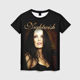 Женская футболка 3D с принтом Nightwish , 100% полиэфир ( синтетическое хлопкоподобное полотно) | прямой крой, круглый вырез горловины, длина до линии бедер | havy metal | music band | nightwish | nuclear blast | tarja | найтвиш | симфоник метал | тарья | туомас холопайнен | турунен | эмппу вуоринен