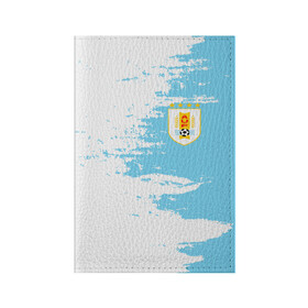 Обложка для паспорта матовая кожа с принтом Сборная Уругвая , натуральная матовая кожа | размер 19,3 х 13,7 см; прозрачные пластиковые крепления | Тематика изображения на принте: кавани | португалия | россия | спорт | суарес | уругвай | футбол | чемпионат мира | чемпионат мира по футболу | чм | эдинсон кавани