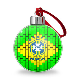 Ёлочный шар с принтом Сборная Бразилии , Пластик | Диаметр: 77 мм | brazil | neymar | бразилия | коутиньо | марсело | неймар | роберто карлос | роналдиньо | роналдо | сборная бразилии | спорт | футбол | чемпионат мира