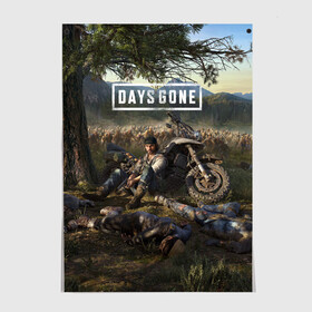 Постер с принтом Days gone Дикон и толпа фриков , 100% бумага
 | бумага, плотность 150 мг. Матовая, но за счет высокого коэффициента гладкости имеет небольшой блеск и дает на свету блики, но в отличии от глянцевой бумаги не покрыта лаком | Тематика изображения на принте: action | animals | days gone | deacon | gamer | games | nextgen | pandemic | pc | player | playstation | ps 5 | steam | top | valve | weapon | xbox | zombie | валв | видео игры | животные | жизнь после | зомби | игрок | иксбокс | некстген | оружи