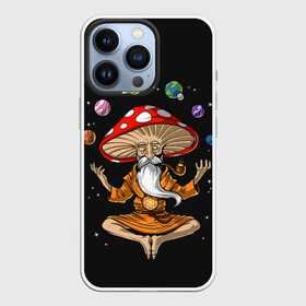 Чехол для iPhone 13 Pro с принтом Космический Гриб Волшебник ,  |  | beard | buddha | fly agaric | man | monk | moon | mushroom | old | planets | satellites | solar | space | stars | system | universe | борода | будда | вселенная | гриб | звезды | космос | луна | мухомор | планеты | система | солнечная | спутники |