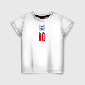 Детская футболка 3D с принтом Стерлинг форма Англия , 100% гипоаллергенный полиэфир | прямой крой, круглый вырез горловины, длина до линии бедер, чуть спущенное плечо, ткань немного тянется | 2020 | 2021 | euro | fifa | uefa | аглийская | англичане | англия | евро | рахим | рахим стерлинг | сборная англии | сборной | стерлинг | уефа | фифа | форма | футбол | футбольная