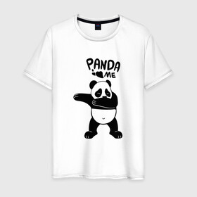 Мужская футболка хлопок с принтом Панда даббинг , 100% хлопок | прямой крой, круглый вырез горловины, длина до линии бедер, слегка спущенное плечо. | dabbing | panda | даб | даббинг | дэб | животное | медведи | медведь | панда | панды