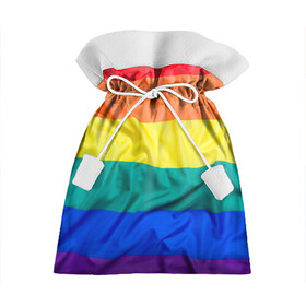 Подарочный 3D мешок с принтом Радуга - мятая ткань полотно , 100% полиэстер | Размер: 29*39 см | gey | би | гендер | квир | маска | меньшинства | огбткю | равноправие | радуга | радужный | трансгендер | трансы | флаг