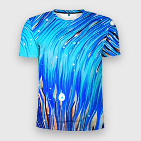 Мужская футболка 3D спортивная с принтом Морские водоросли! , 100% полиэстер с улучшенными характеристиками | приталенный силуэт, круглая горловина, широкие плечи, сужается к линии бедра | гавайи. | море | океан | отдых | пляж | спокойствие | штиль