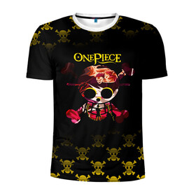 Мужская футболка 3D спортивная с принтом Пираты Соломенной Шляпы | One Piece , 100% полиэстер с улучшенными характеристиками | приталенный силуэт, круглая горловина, широкие плечи, сужается к линии бедра | anime | manga | one piece | аниме | большой куш | ван пис | весёлый роджер | вон пис | король пиратов | логотип | манга | монки д. луффи | мугивары | перекрещённый костями | пират | пиратский флаг