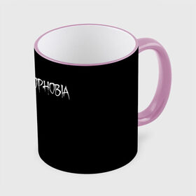 Кружка с полной запечаткой с принтом Phasmophobia logo , керамика | ёмкость 330 мл | horror | phasmophobia | игра | пхасмафобия | пхасмофобия | фазмофобия | фасмофобия | хоррор