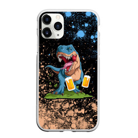 Чехол для iPhone 11 Pro Max матовый с принтом Пивозавр - Краска , Силикон |  | Тематика изображения на принте: dinosaur | pivo | pivozavr | взрыв | динозавр | краска | прикол