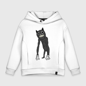 Детское худи Oversize хлопок с принтом Cartoon Cat / Мультяшный кот , френч-терри — 70% хлопок, 30% полиэстер. Мягкий теплый начес внутри —100% хлопок | боковые карманы, эластичные манжеты и нижняя кромка, капюшон на магнитной кнопке | angry cat | cartoon cat | cat | crazy | horror | kitty | monster | siren head | sirenhead | безумный | злой кот | картун кет | картун кэт | котик | кошак | монстр | мультяшный кот | сирен хеад | сиреноголовый | улыбка | хоррор