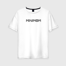 Женская футболка хлопок Oversize с принтом MINIMUM , 100% хлопок | свободный крой, круглый ворот, спущенный рукав, длина до линии бедер
 | Тематика изображения на принте: mem | mini | minimalism | minimalist | minimum | y у у | камни | мем | у | ууу | уфф | хуюмбала