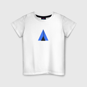 Детская футболка хлопок с принтом Ctlos , 100% хлопок | круглый вырез горловины, полуприлегающий силуэт, длина до линии бедер | arch | archlinux | ctlos | linux | линукс | логотип