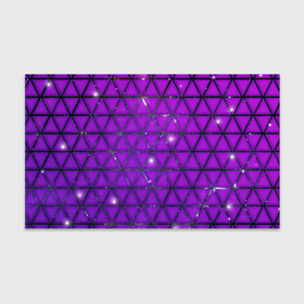 Бумага для упаковки 3D с принтом Фиолетовые треугольники , пластик и полированная сталь | круглая форма, металлическое крепление в виде кольца | Тематика изображения на принте: purple | абстракция | звезды | космос | треугольник